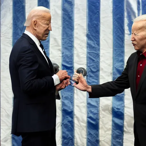 Prompt: walter white and biden