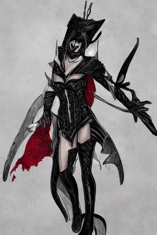 Prompt: photo of beautiful armored vampire by Lindsay Adler