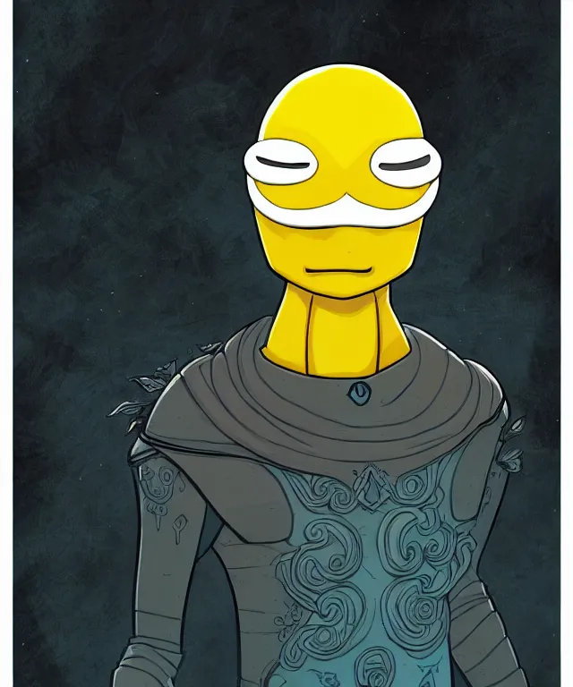 Image similar to fantasy comic style portrait of lemongrab, digital illustration by ken taylor and sana takeda, hd, 4 k, intricate, highly detailed!!, character design, cover art, award winning