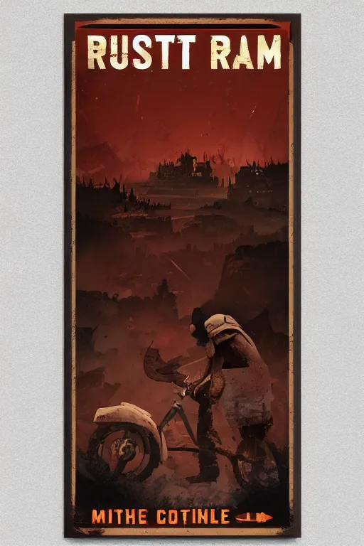 Image similar to Rust game poster