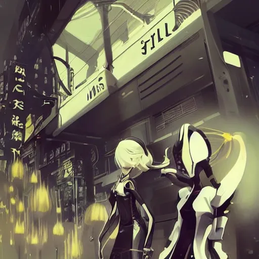 Prompt: luxury advertisement, white and yellow colors. highly detailed post-cyberpunk sci-fi asian city in style of cytus and deemo, mysterious vibes, by Ilya Kuvshinov, by Greg Tocchini, nier:automata, set in half-life 2, beautiful with eerie vibes, very inspirational, very stylish, surrealistic, perfect digital art, mystical journey in strange world, bastion game