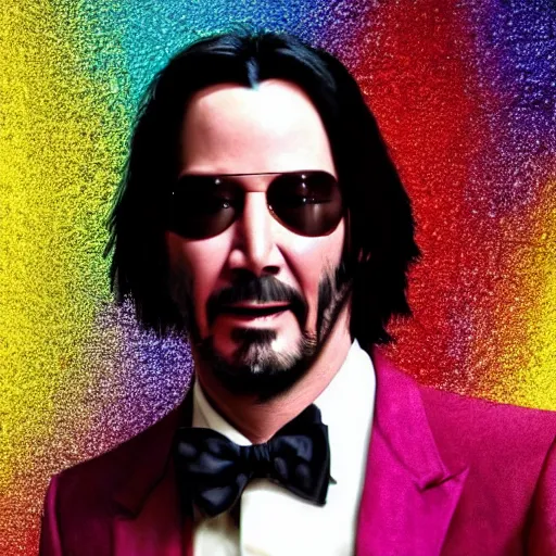 Prompt: Keanu reeves as Willy Wonka 4K quality super realistic