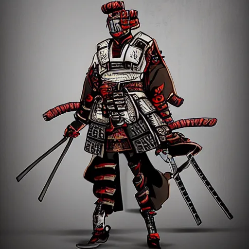 Image similar to a techno samurai
