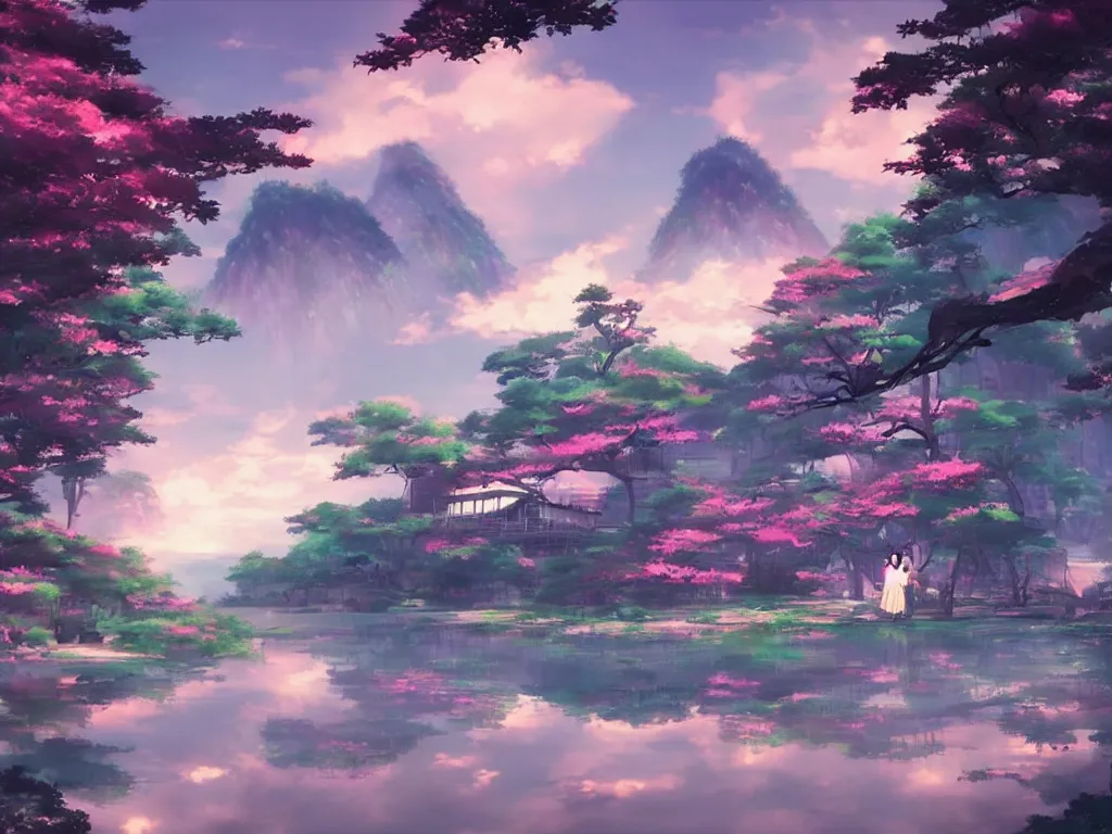 Prompt: Chinese stage，Epic image quality，Makoto Shinkai style.