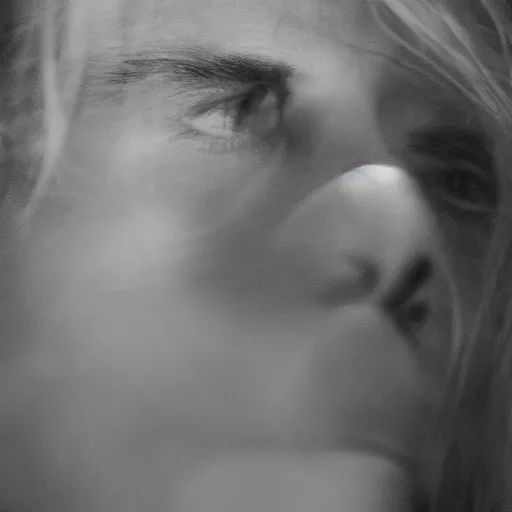 Image similar to beautiful extreme closeup portrait photo in style of frontiers in human near death molecular science magazine underwater brit marling edition, highly detailed, focus on face, soft lighting,
