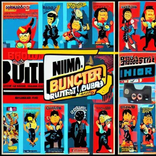 Image similar to nintendo, butcher billy, ninja, stop motion, vinyl action figure, vector