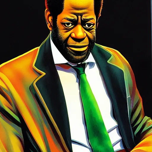 Prompt: al green by clyde caldwell, ilya kuvshinov, rossdraw, very detailed