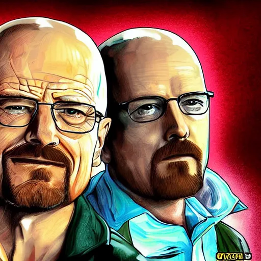 Walter white and Jessie pinkman celebrating the day of | Stable ...