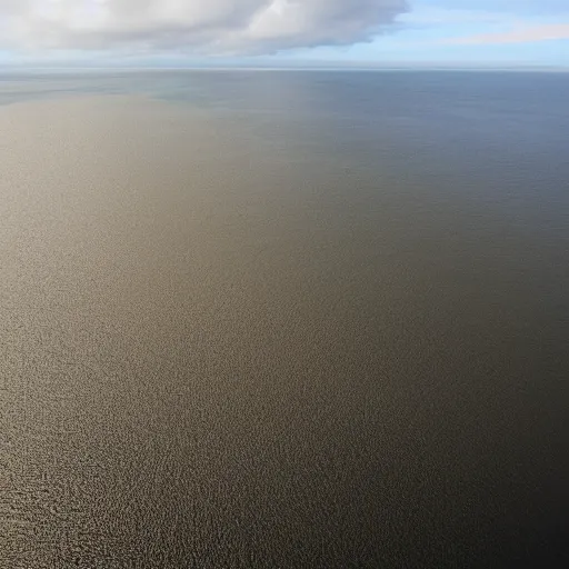 Image similar to seabed showing the marks caused by scallop dredging