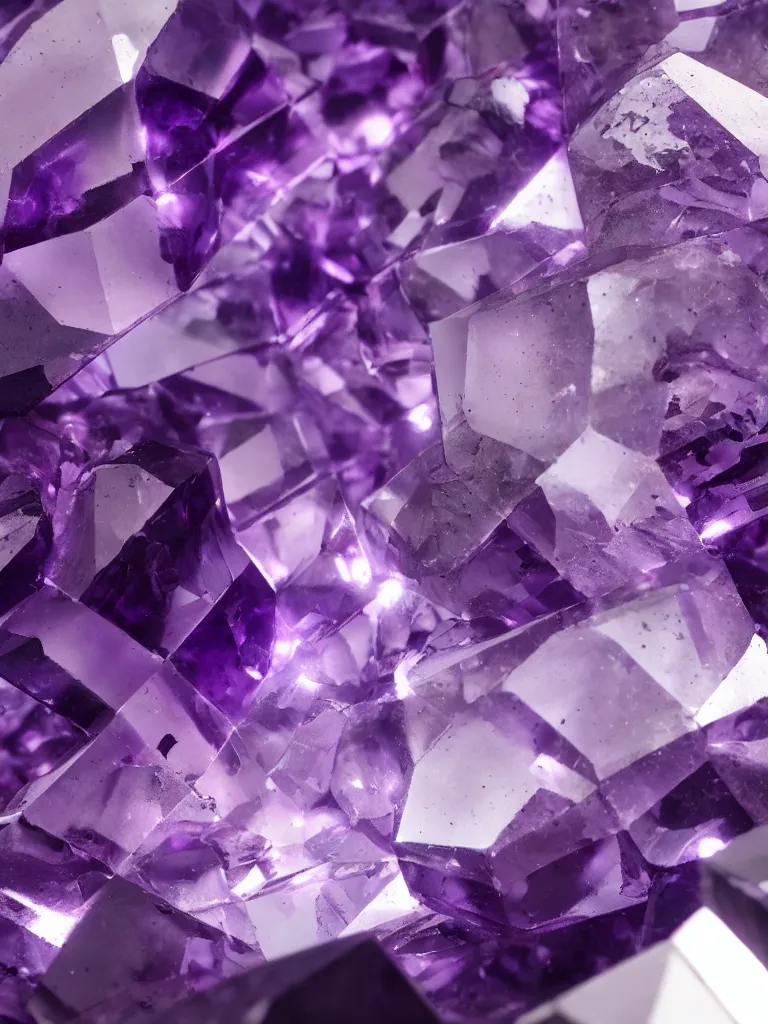 Image similar to Amethyst crystal, beeple, octane render, unreal engine