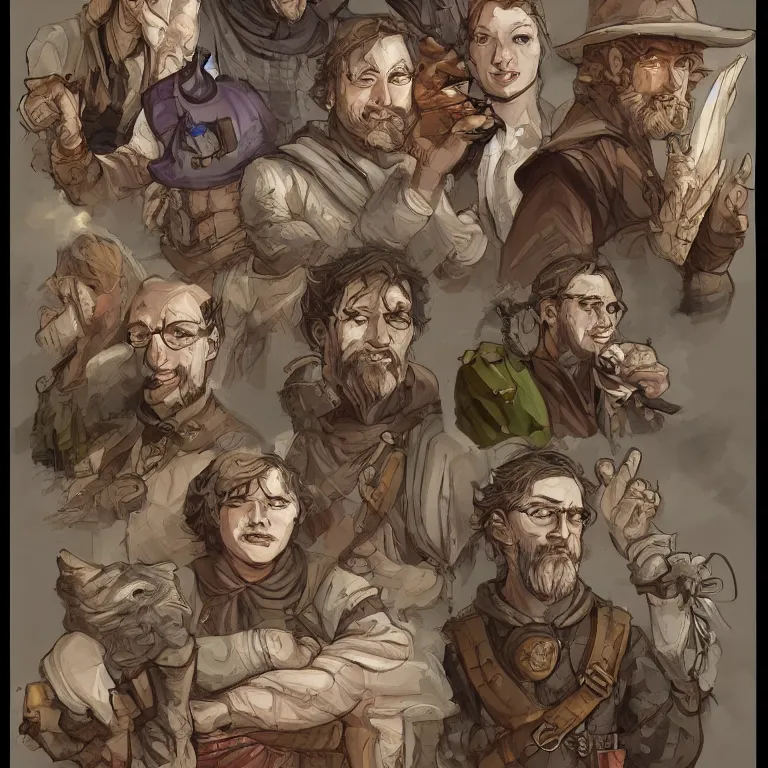 Image similar to Dungeons & Dragons, Commoner, Farmer, Character Portrait, Digital Art, Highly Detailed