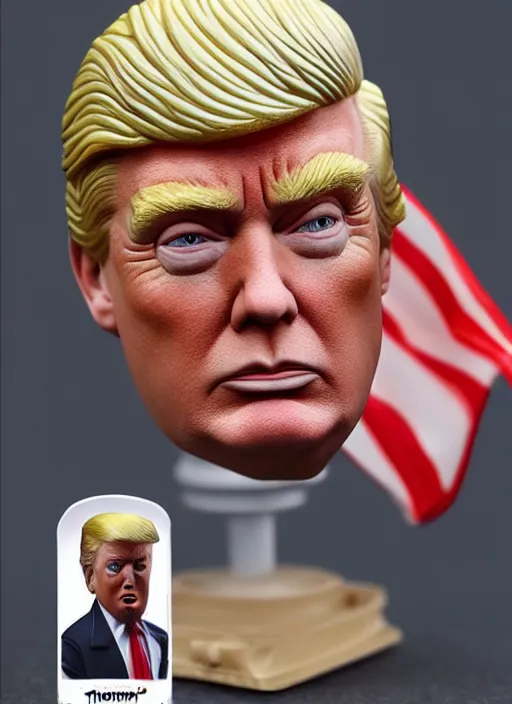 Prompt: 80mm resin detailed miniature of Donald Trump, Product Introduction Photos, 4K, Full body