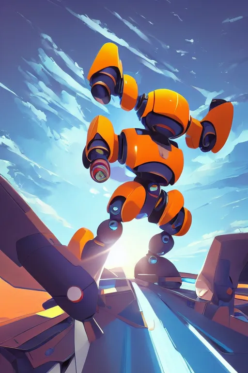 Image similar to metabots medabots medarotto medarot robot minimalist comics, behance hd by jesper ejsing, by rhads, makoto shinkai and lois van baarle, ilya kuvshinov, rossdraws global illumination ray tracing hdr radiating a glowing aura