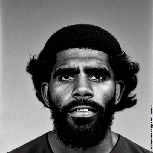 Image similar to Portrait of Kyrie Irving, Kyrie Irving as Che Guevara, Guerilla Heroico, Black and White, Photograph by Alberto Korda, inspiring, dignifying, national archives