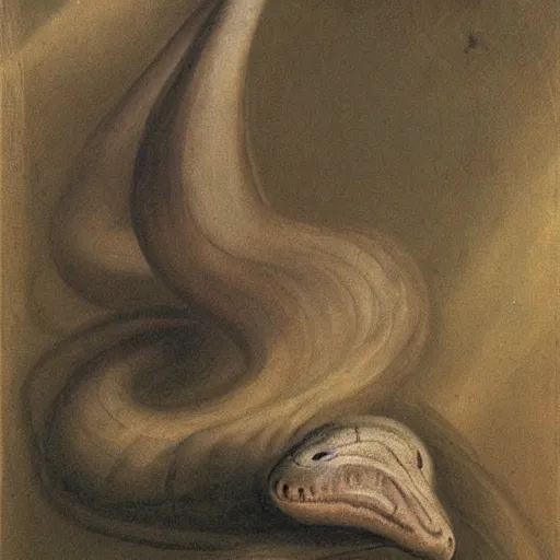 Prompt: snake by henry fuseli