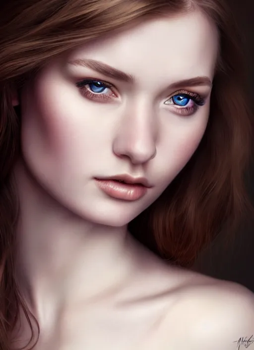 Prompt: a gorgeous scottish female photo, professionally retouched, soft lighting, realistic, smooth face, full body shot, torso, dress, perfect eyes, sharp focus on eyes, 8 k, high definition, insanely detailed, intricate, elegant, art by artgerm and jason chan