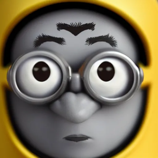 Image similar to a videogame still of trump as a minion, portrait, 4 0 mm lens, shallow depth of field, close up, split lighting, cinematic