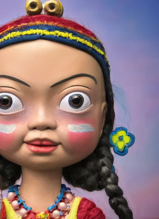 Image similar to closeup profile portrait of tin toy greta thunberg wearing a bikini, depth of field, zeiss lens, detailed, symmetrical, centered, fashion photoshoot, by nicoletta ceccoli, mark ryden, lostfish, breathtaking, 8 k resolution, extremely detailed, beautiful, establishing shot, artistic, hyperrealistic, octane render