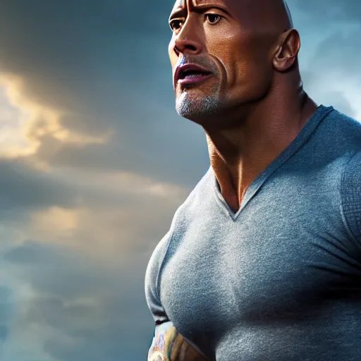 Image similar to a film still of dwayne johnson as hermione granger, studio photography, high detail, ultra high detail, 4 k, hdr, 8 k