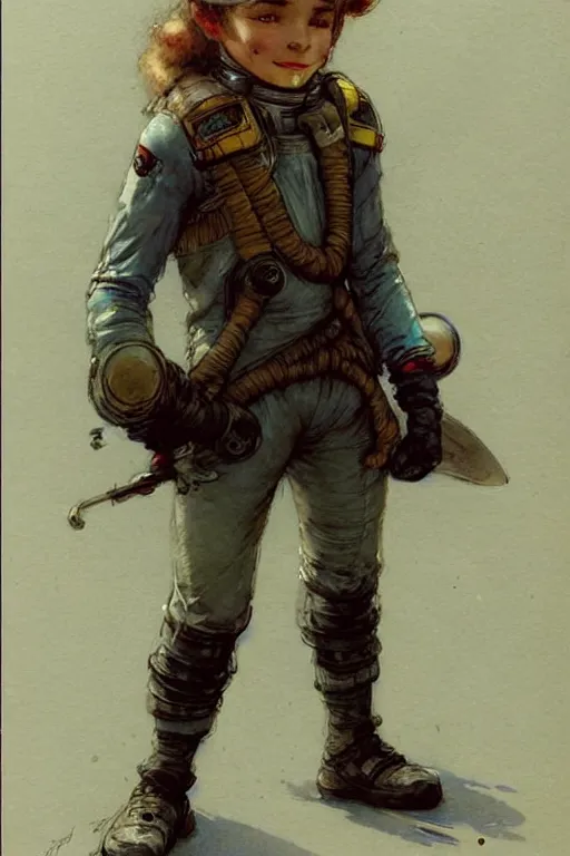 Image similar to ( ( ( ( ( 2 0 5 0 s retro future 1 0 year boy old super scientest in space pirate mechanics costume full portrait. muted colors. ) ) ) ) ) by jean - baptiste monge!!!!!!!!!!!!!!!!!!!!!!!!!!!!!!