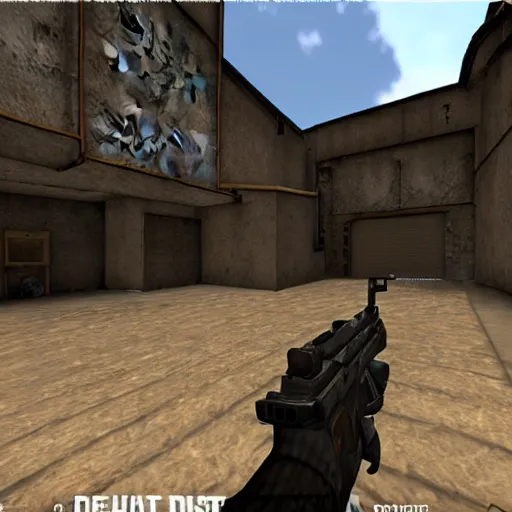 Prompt: counter strike map de_dust