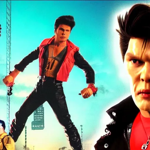 Prompt: Kung Fury 80s Over the Top 80s Action Movie