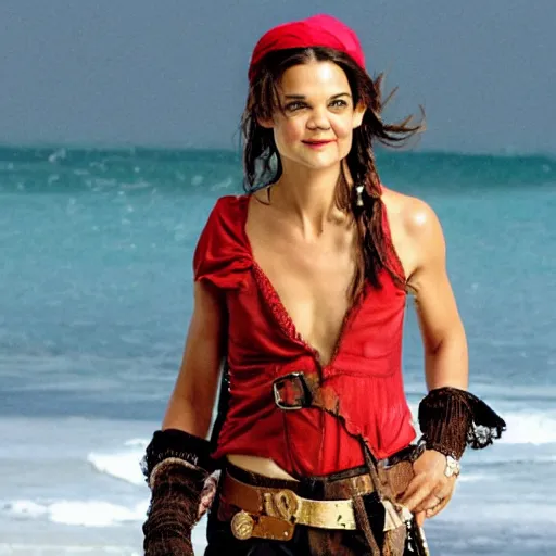 Image similar to katie holmes as a pirate,