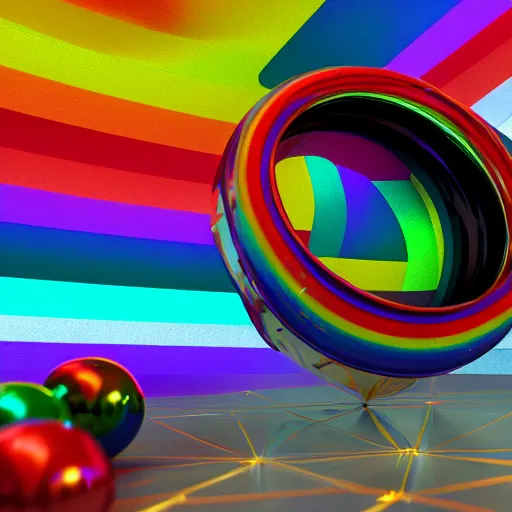 Image similar to 🚀🌈🤩, octane render 3d