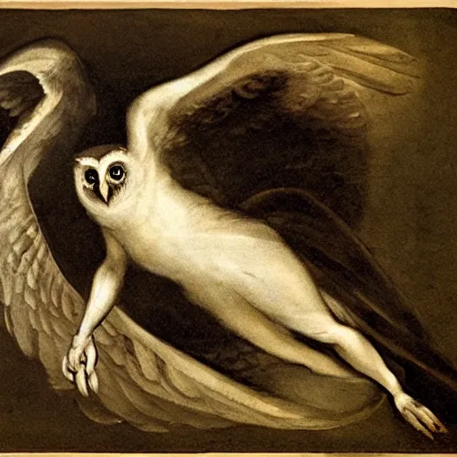 Image similar to owl by henry fuseli