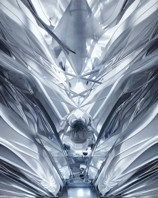 Prompt: huge futuristic white shimmering iridescent metal constructions hallucinations on mescaline, organic shapes, creative VFX, no text, rendered with octane, hyper realistic, hyper detailed, surreal, futuristic, 8k