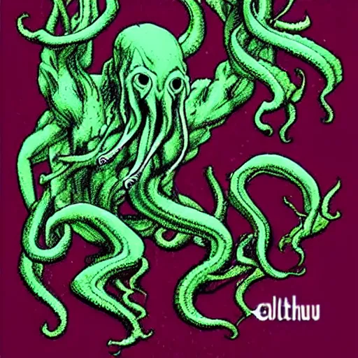 Prompt: Cthulhu in love