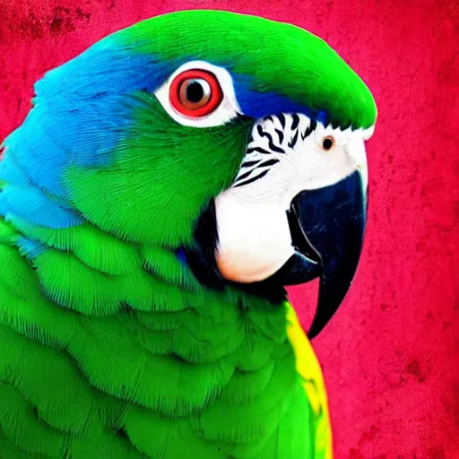 Prompt: a beautiful parrot with exotic colors, Digital art