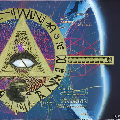 Prompt: Illuminati controlling the world 4k detail