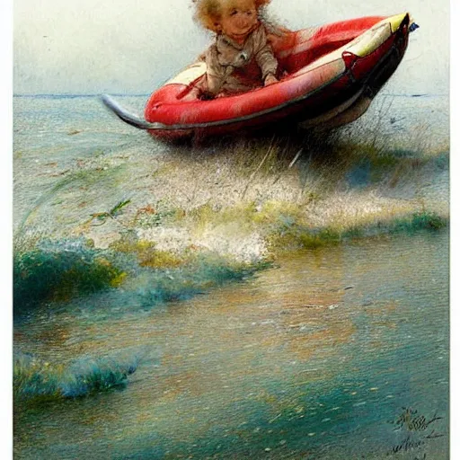 Prompt: ( ( ( ( ( banana boat. muted colors. ) ) ) ) ) by jean - baptiste monge!!!!!!!!!!!!!!!!!!!!!!!!!!!