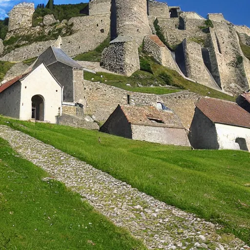 Prompt: saint bonnet le chastel, france, puy de dome