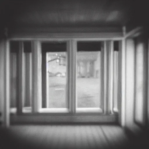 Image similar to “looking out onto loneliness. Photo taken in the style of a first person PS1 game.”