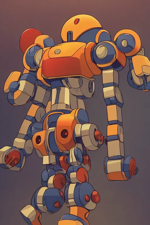 Image similar to metabots medabots medarotto medarot robot minimalist comics, behance hd by jesper ejsing, by rhads, makoto shinkai and lois van baarle, ilya kuvshinov, rossdraws global illumination ray tracing hdr radiating a glowing aura