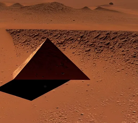 Image similar to Nasa discovers mystery pyramid on Mars