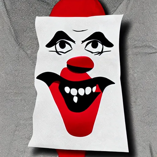 Image similar to evil clown