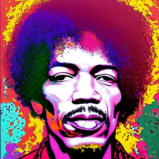 Image similar to Jimi Hendrix by Jeffrey Smith and Erin Hanson and Chad Knight