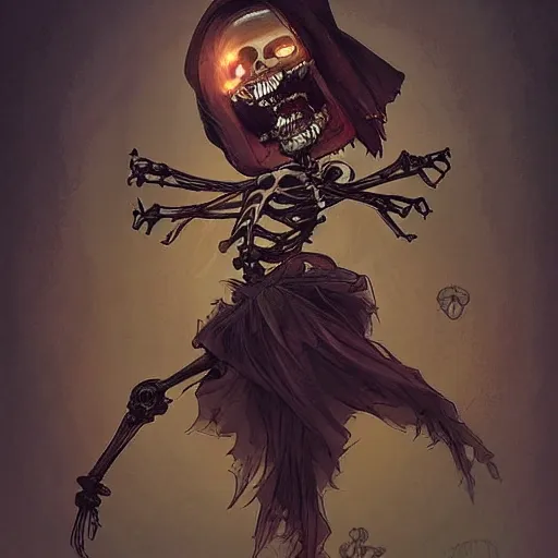 Prompt: a sinister chibi skeleton, dancing in a hip hop crew, historical, intricate, highly detailed, dynamic lighting, digital art, digital painting, artstation, wlop, sharp focus, illustration, art by artgerm and greg rutkowski and alphonse mucha