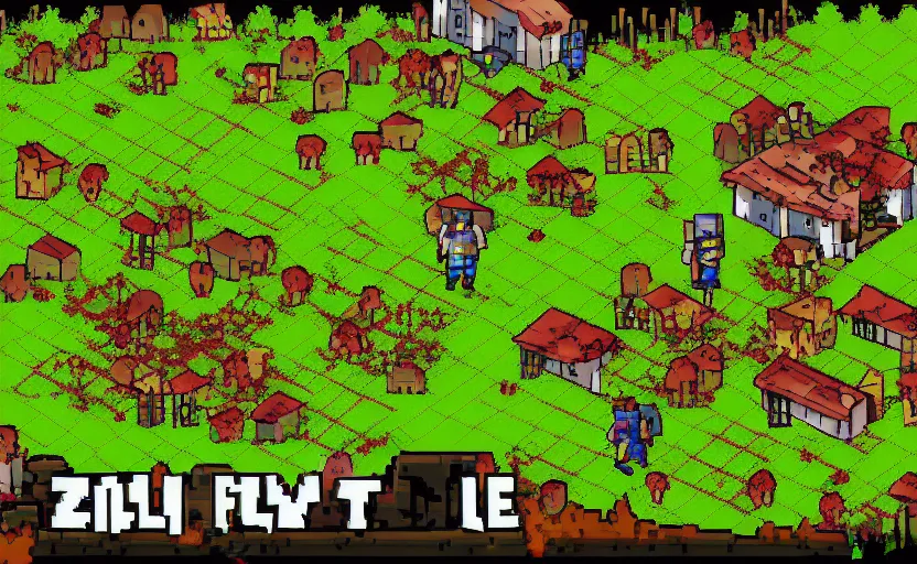 Image similar to zombie apocalypse in a vineyard, pixel art, indie game screenshot