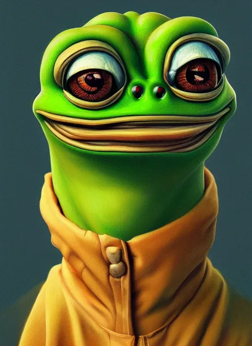 Prompt: pepe the frog character, by matt furie!!!, sad, depressed, portrait, intricat, highly detailed, digital painting, artstation, concept art, wallpaper, smooth, sharp focus, illustration, art by artgerm and greg rutkowski!! and alphonse mucha