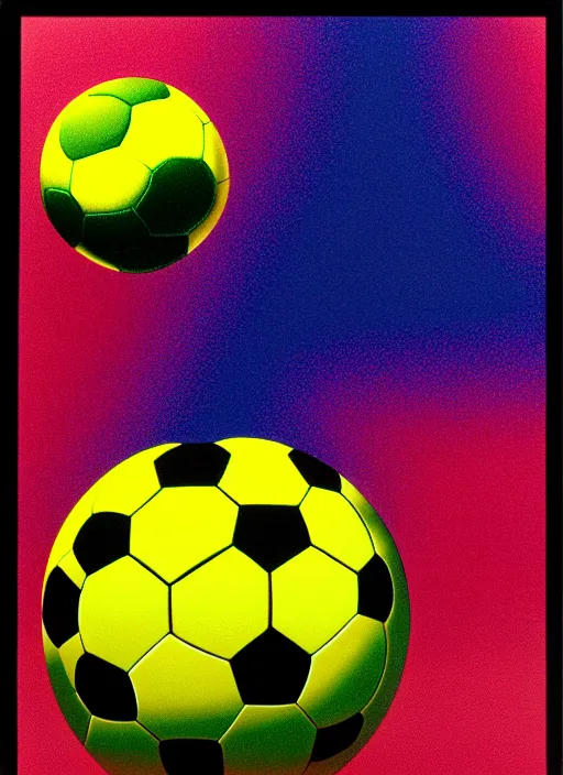 Image similar to soccer ball by shusei nagaoka, kaws, david rudnick, airbrush on canvas, pastell colours, cell shaded, 8 k