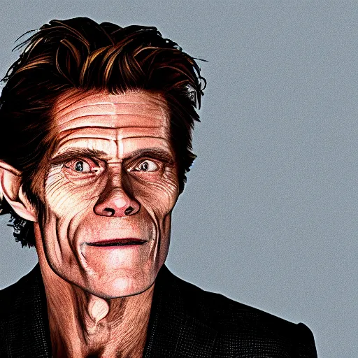 Prompt: a portrait of willem dafoe