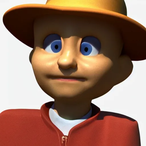 Image similar to 3 d rendered portrait of twinsen from little big adventure 2