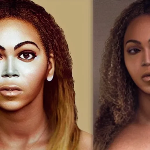 Image similar to bee with human face resembling beyonce