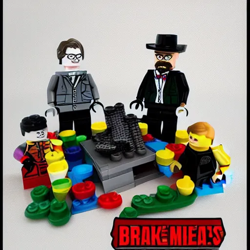 Prompt: a breaking bad lego set
