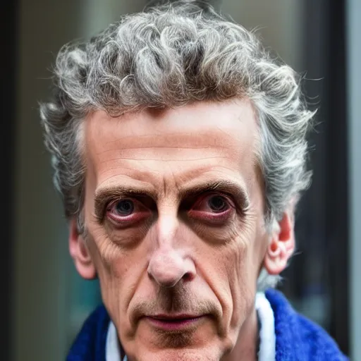 Image similar to portrait of peter capaldi visiting milan