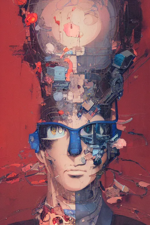 Prompt: prompt : city scavenger portrait soft light painted by james jean and katsuhiro otomo and erik jones, inspired by akira anime, smooth face feature, intricate oil painting, high detail illustration, sharp high detail, manga and anime 1 9 9 9